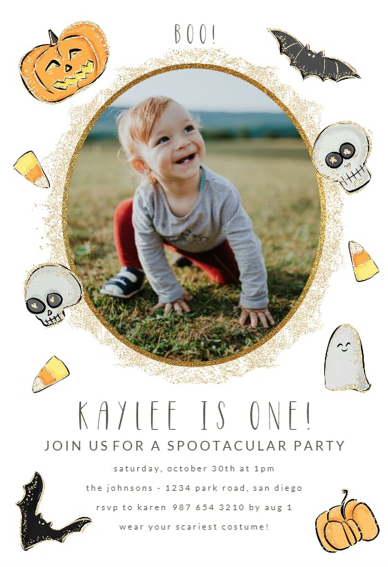 Cute halloween - halloween party invitation