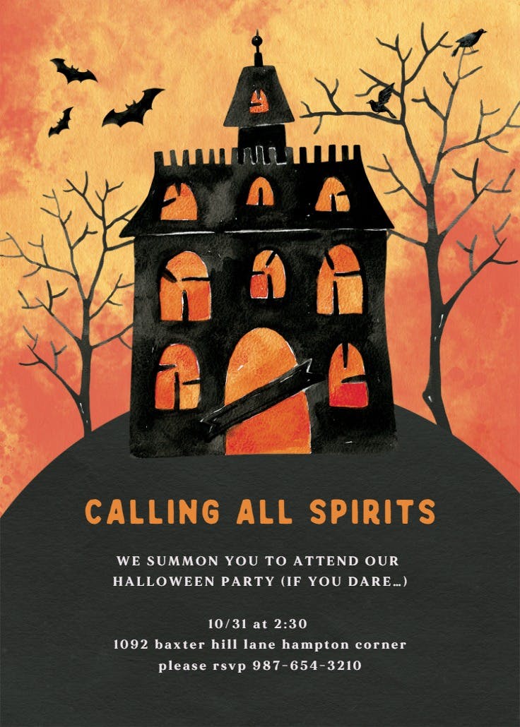 Do you dare - halloween party invitation