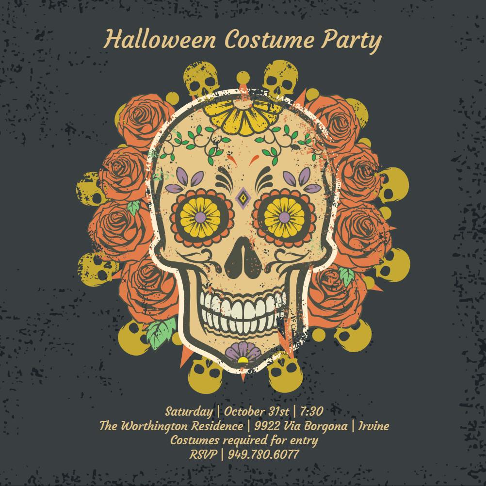Dressed to kill - halloween party invitation