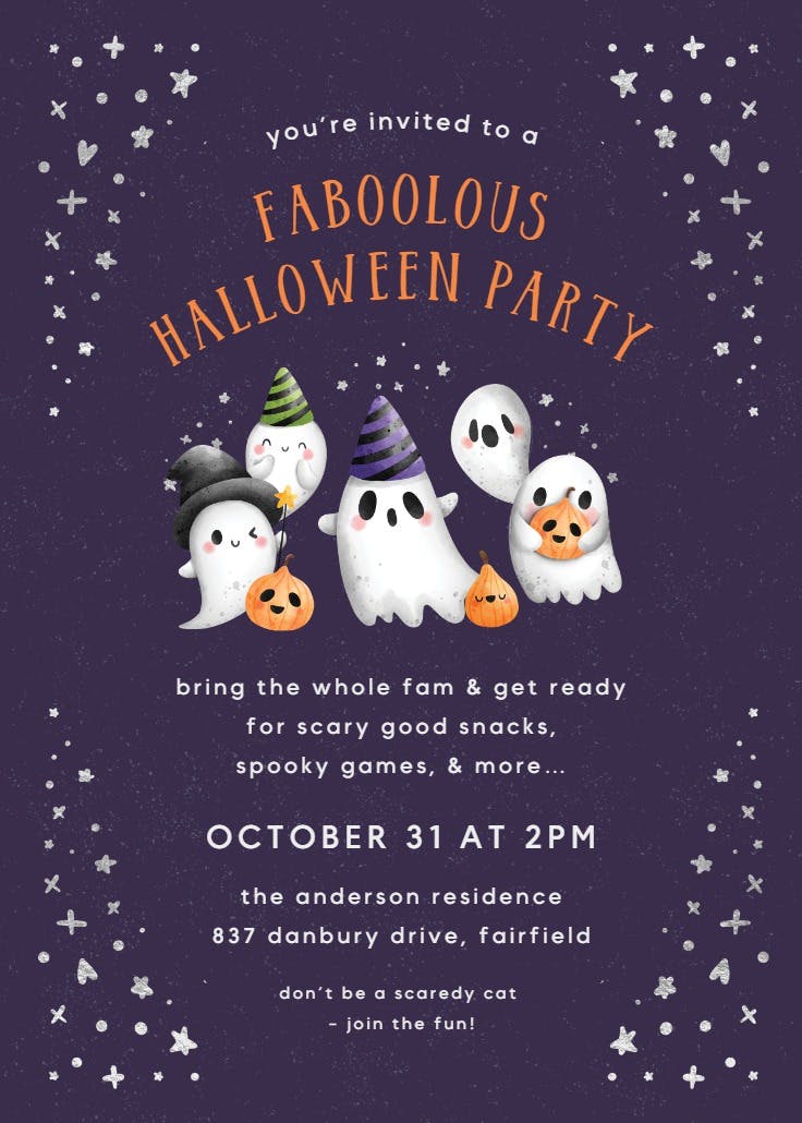 Faboolous - halloween party invitation