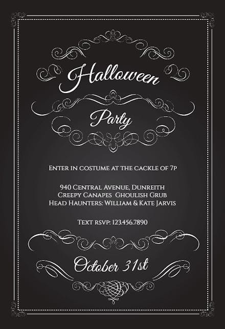 Ghoul Gathering - Invitación De Halloween