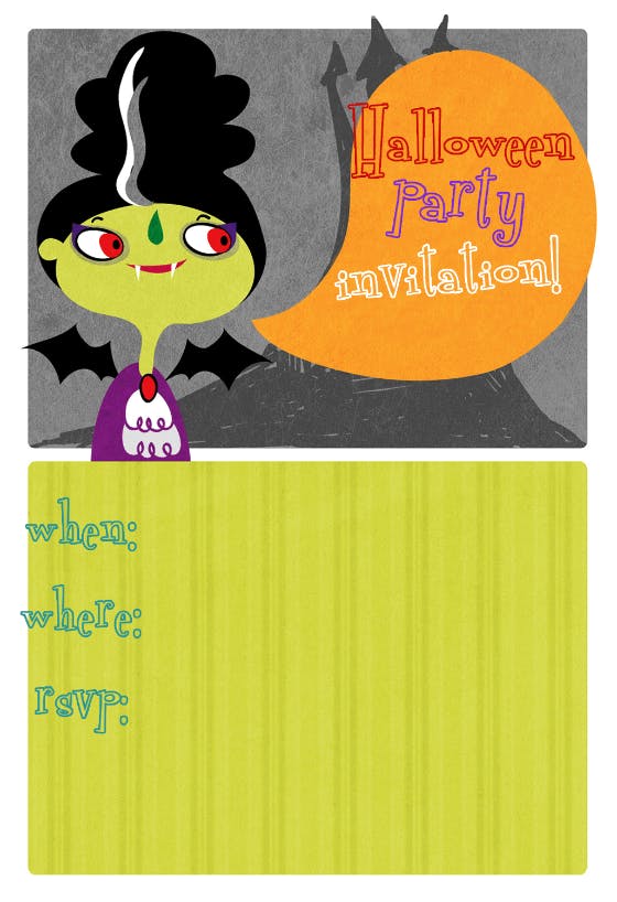 Halloween party -  invitación para día festivo