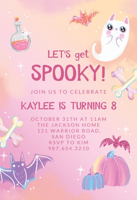 Let's Get Spooky - Halloween Party Invitation
