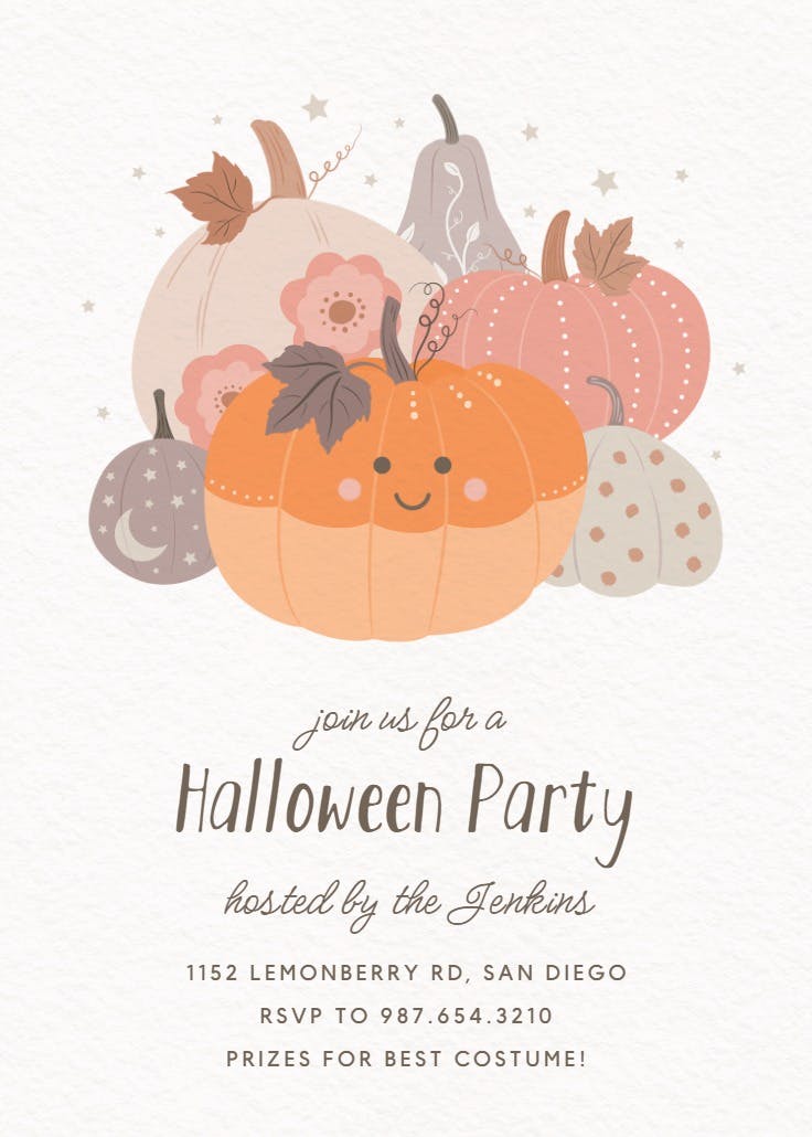 One more pumpkin - party invitation