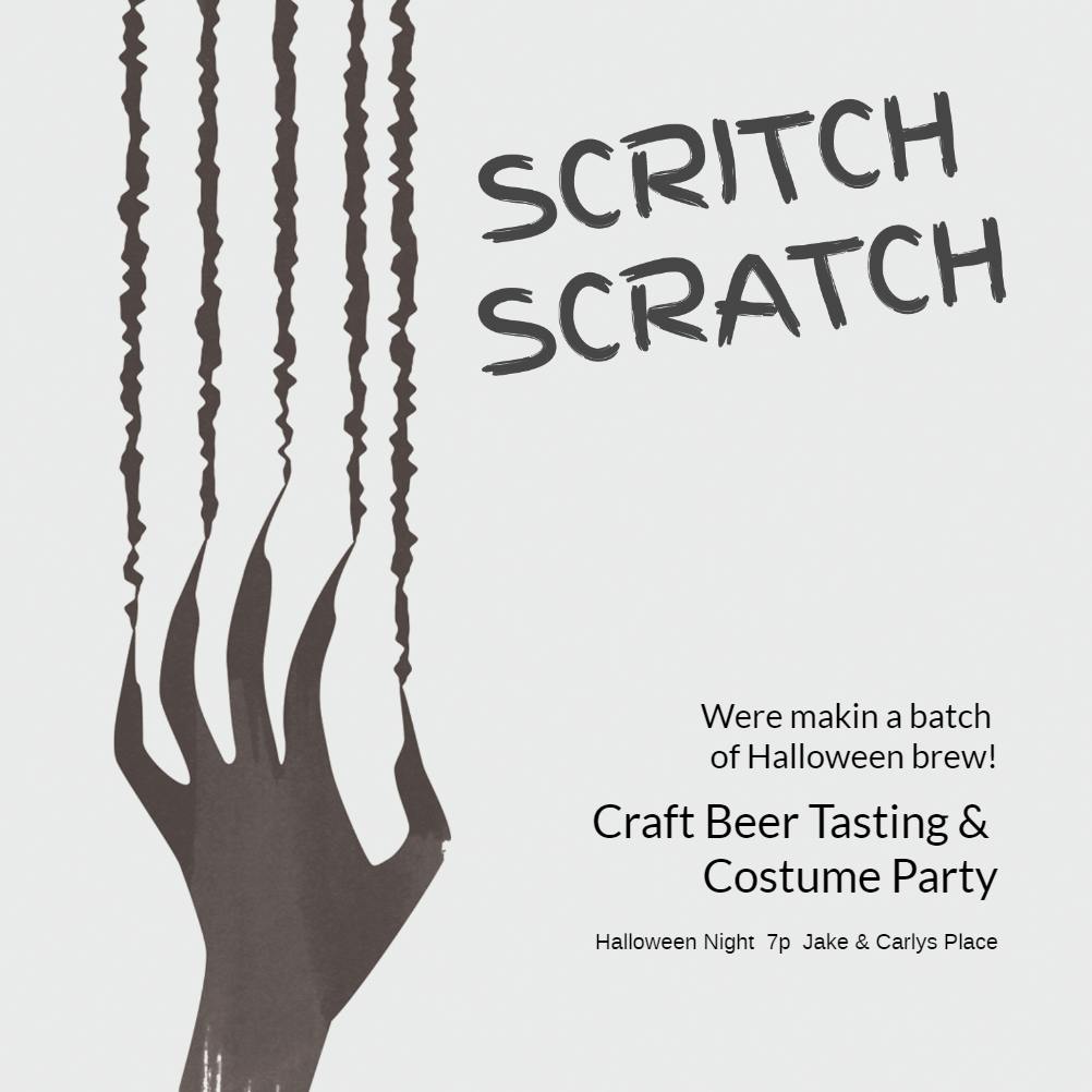 Scritch scratch - invitación para día festivo