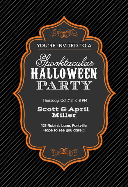 Halloween Party Invitation Templates Free Greetings Island