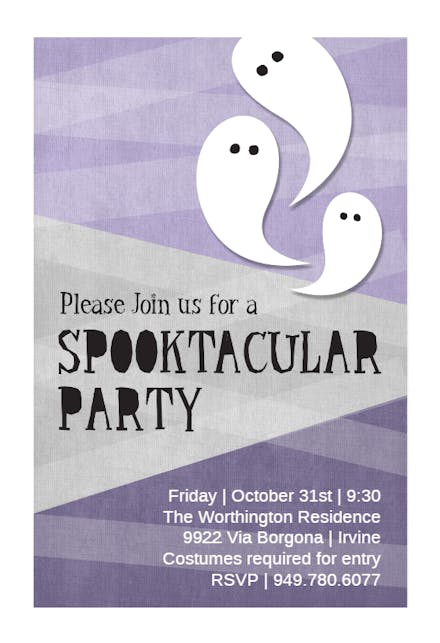 Page 3 | Halloween Party Invitation Templates (Free) | Greetings Island