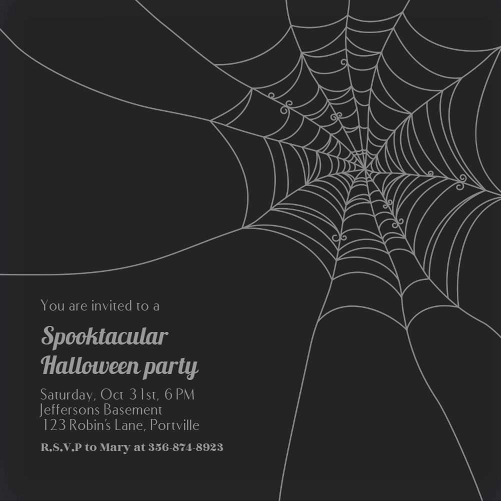 Skeleton Crew Halloween Party Invitation Template (Free) Greetings Island