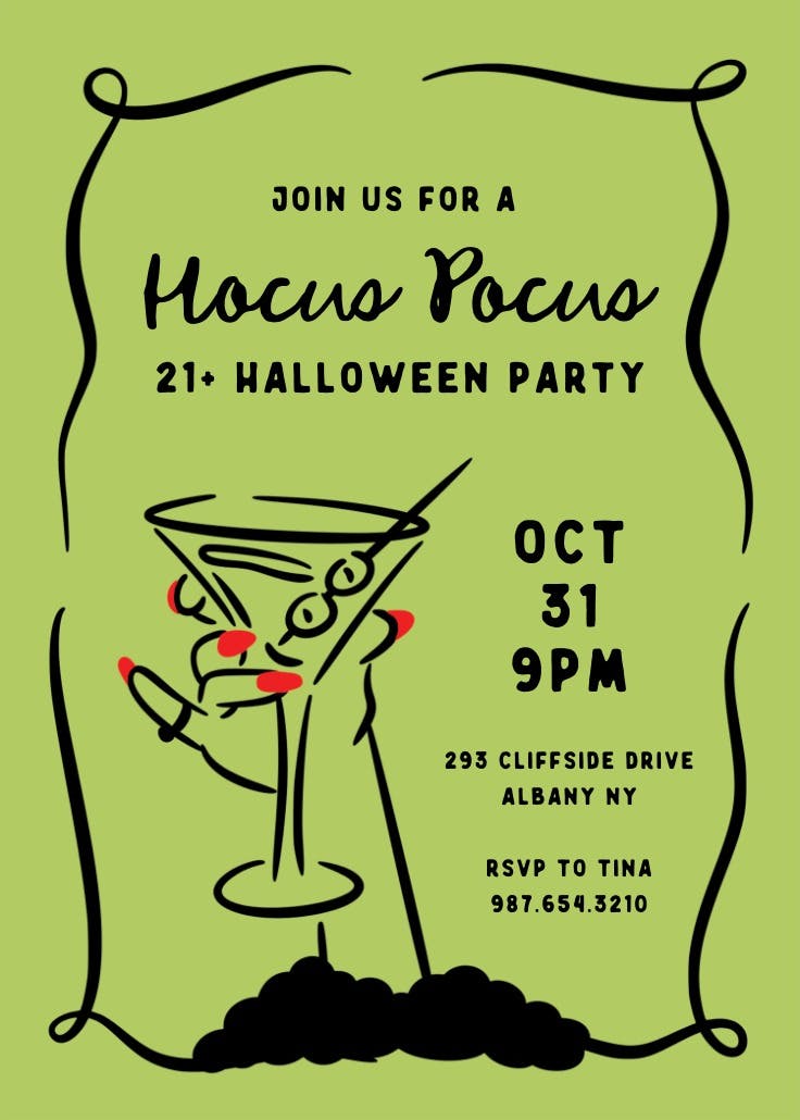 Witchy & sketchy - invitación para todos los días