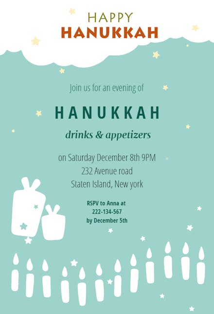 Hanukkah Invitation - Hanukkah Invitation
