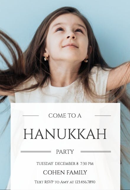Saved Smiles - Hanukkah Invitation