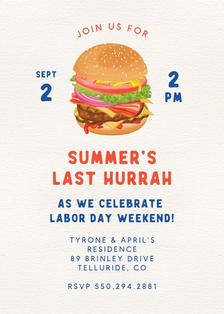 Best labor day - labor day invitation