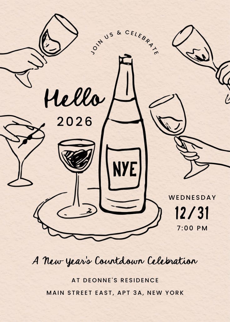 Best kind of vintage - invitación de año nuevo