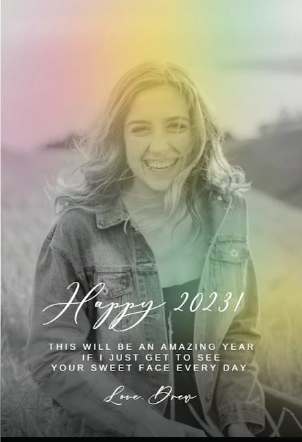 Face of the Year - Holidays Card