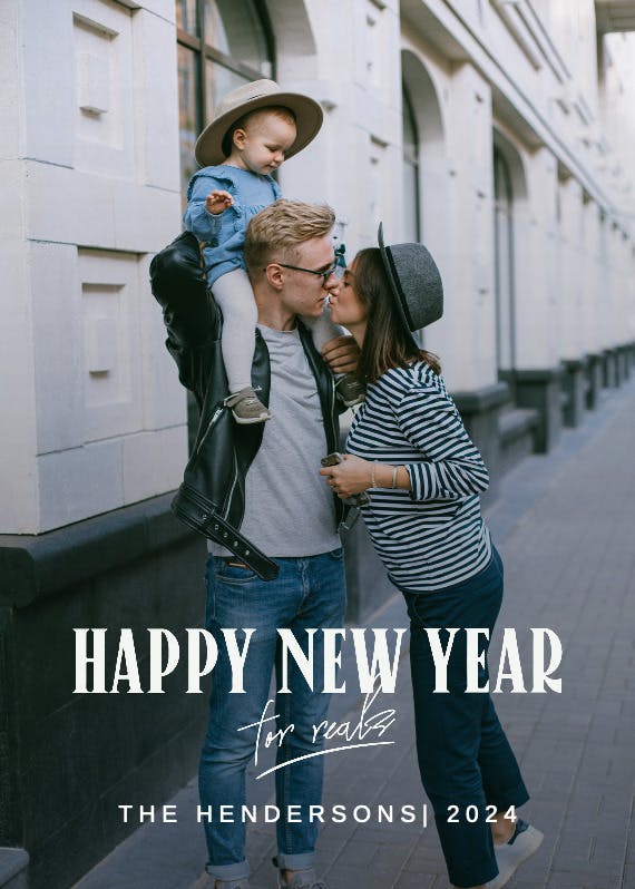 For realz - new year card