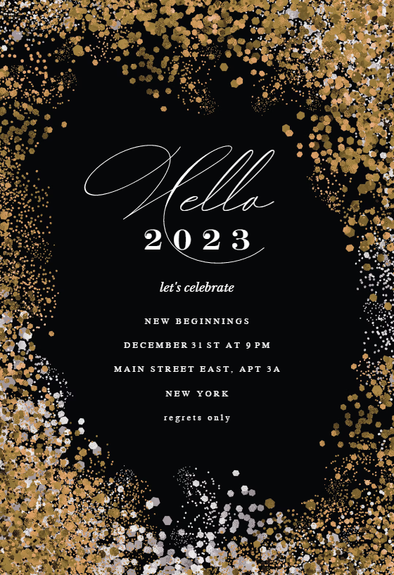 New Year's Eve Invitation Templates (Free) | Greetings Island