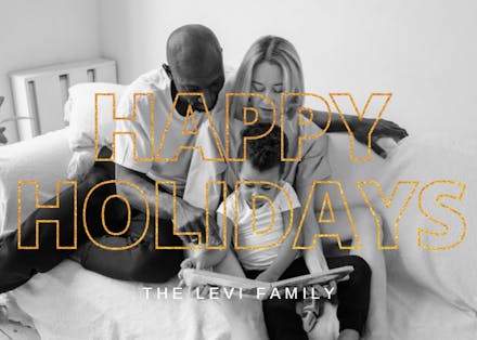 Gold Letter - New Year Card