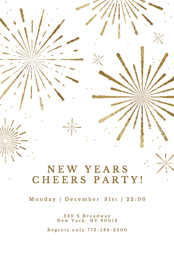 New Year's Eve Invitation Templates (Free) | Greetings Island