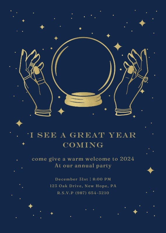 I see... -  invitación de año nuevo