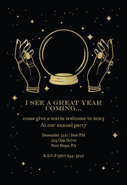 I see... - New Year Invitation