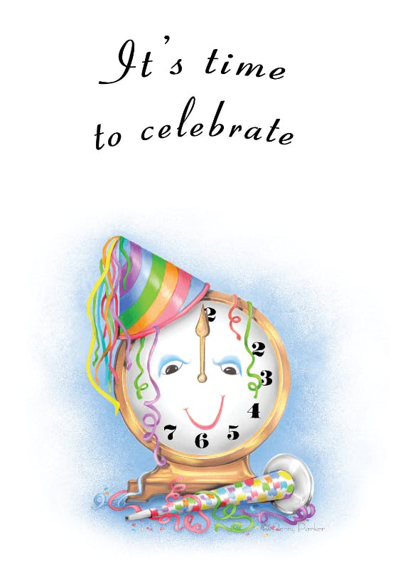 Its time to celebrate - new year card