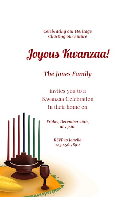 Kwanzaa Invitation - Kwanzaa Invitation