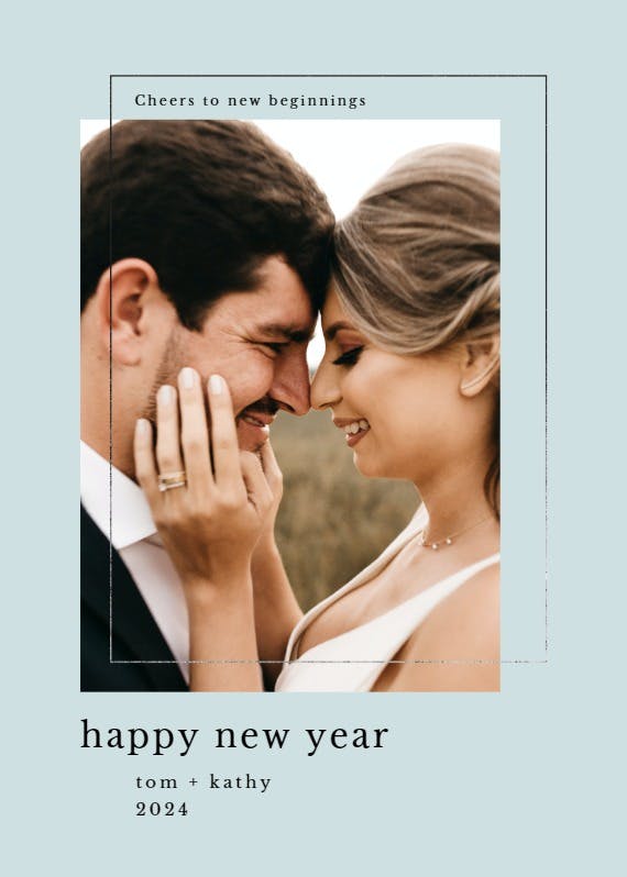 Light strands - new year card