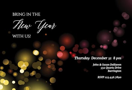 Luminous - New Year Invitation