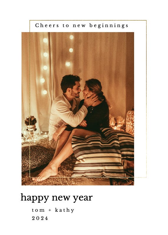 Lux photo frame - new year card
