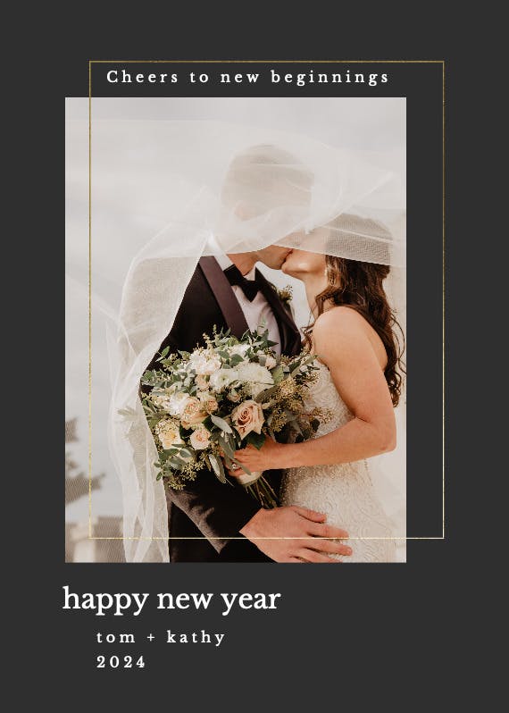 Lux photo frame - new year card