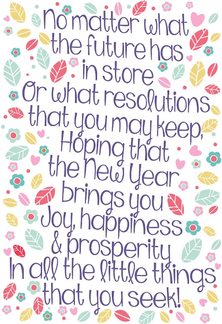 New Beginnings - New Year Card