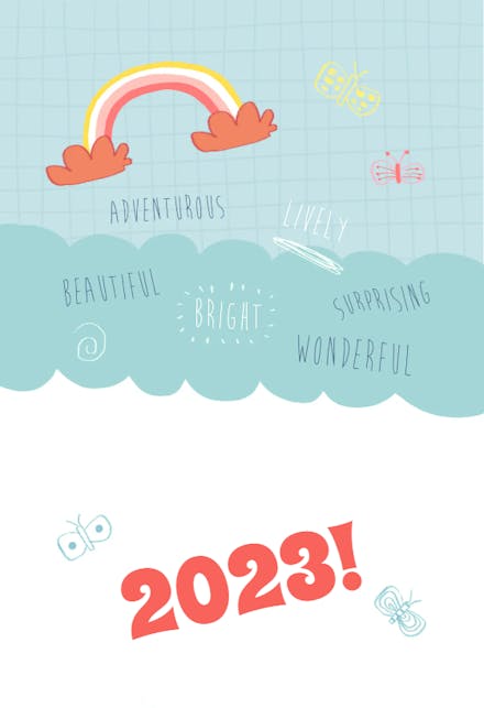 New Year Hopes - New Year Card