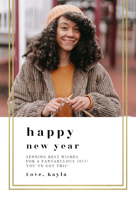 New Year Snap - Holidays Card