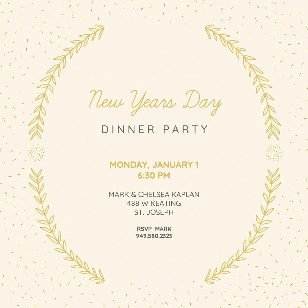 Old yet new - new year invitation