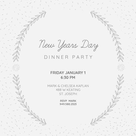 Old Yet New - New Year Invitation