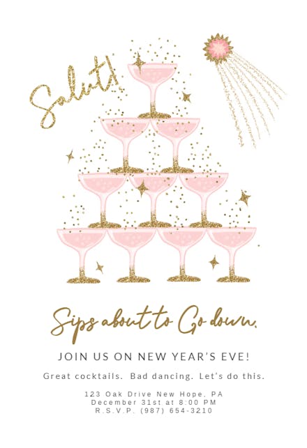 Salut - New Year Invitation