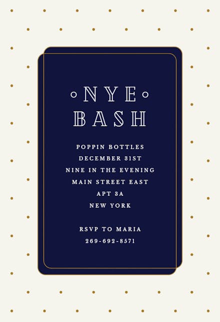 Simple Celebration - Invitación Para Fiesta Cóctel