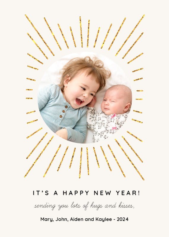Surprise - new year card