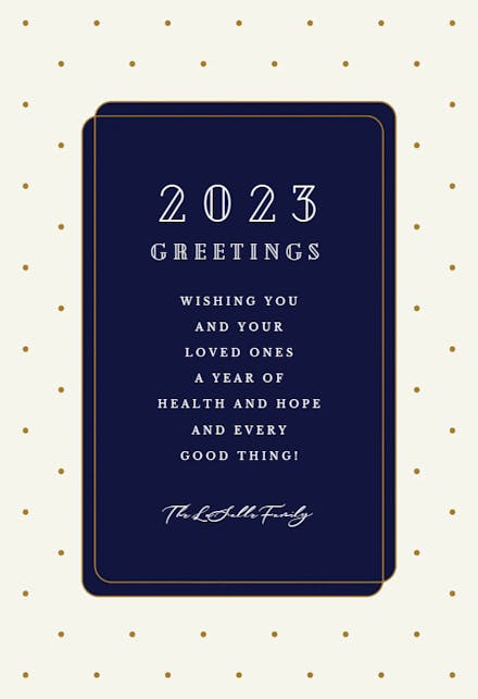 Understated - Holidays Card