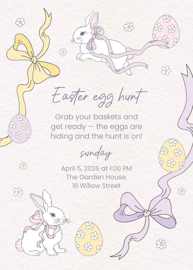 Egg-citing adventures - invitación de pascua