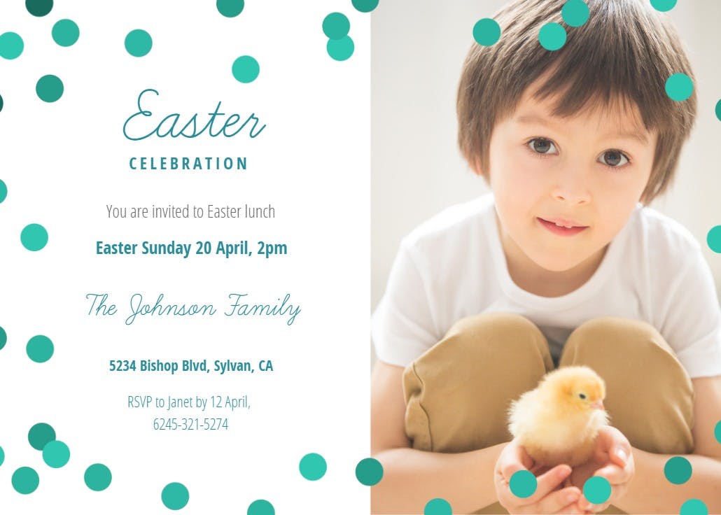 A fun one - invitación de pascua