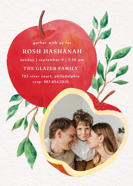 Apple tree - holidays invitation
