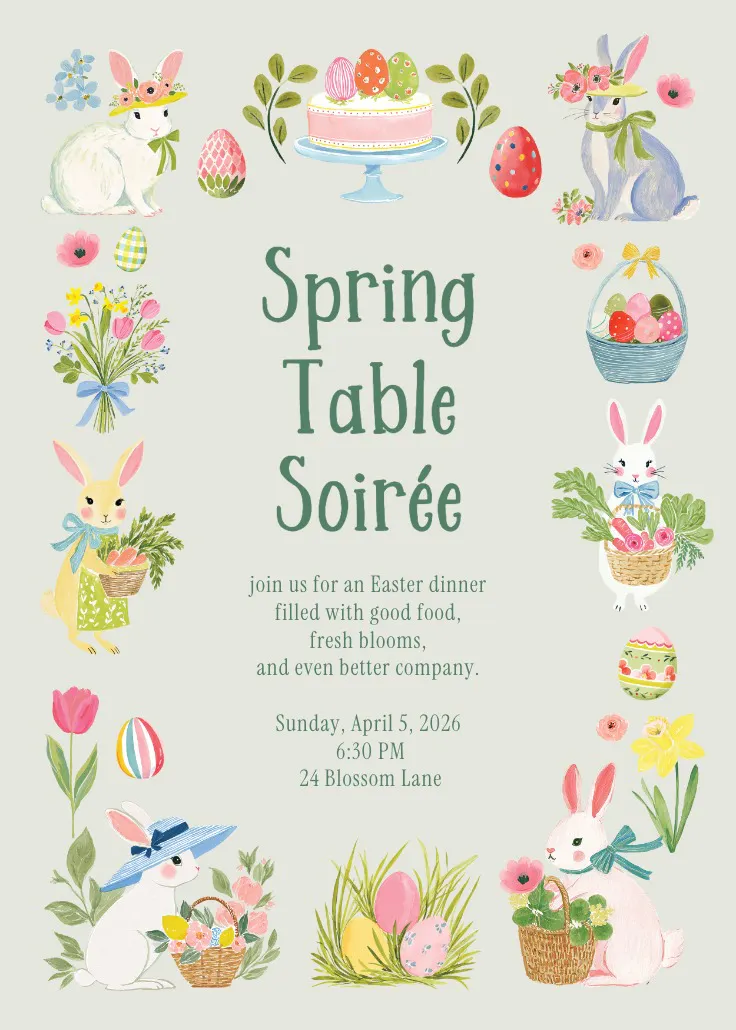 Bloom & gather - イースター招待状