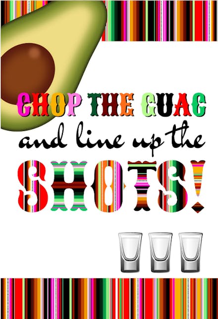 Chop The Guac - Cinco de Mayo Card