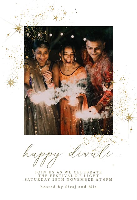 Cosmic Light - Diwali Invitation