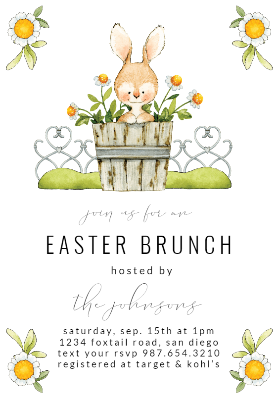 Easter Printable Invitations Easter Chocolate Invitations Easter Bunny Invitations Easter Invitations Easter Party Invites