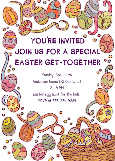 Easter Invitation Templates (Free) | Greetings Island