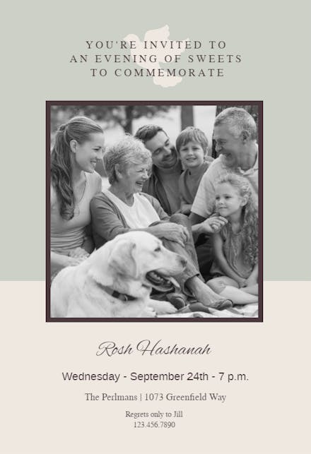 Dove - Rosh Hashanah Invitation