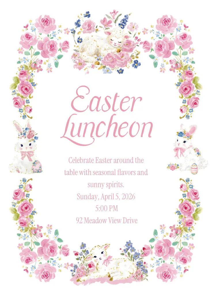 Easter cottage - invitación de pascua