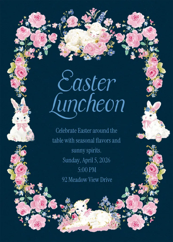 Easter cottage - invitación para día festivo